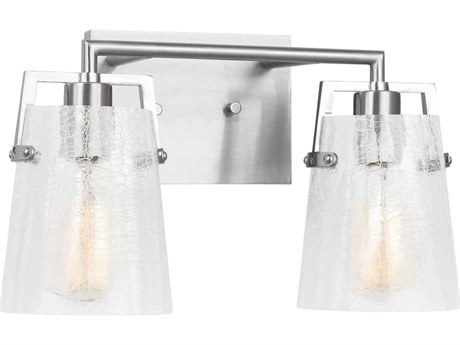 Visual Comfort Studio Crofton 2-Light Brushed Nickel Vanity Light
