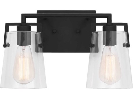 Visual Comfort Studio Crofton 2-Light Midnight Black Vanity Light