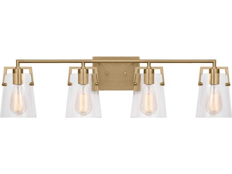 Visual Comfort Studio Crofton 4-Light Satin Brass Vanity Light