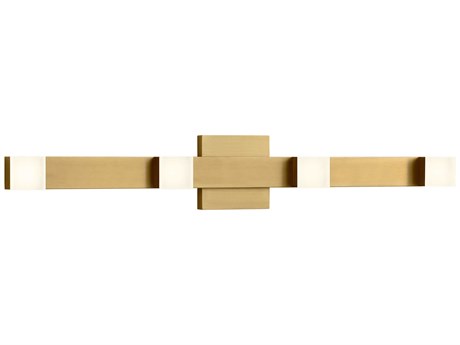 Visual Comfort Studio Brander 4-Light Satin Brass Vanity Light