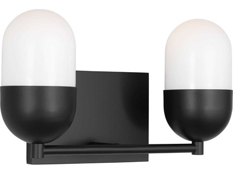 Visual Comfort Studio Foster 2-Light Midnight Black Vanity Light