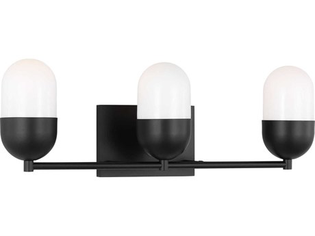 Visual Comfort Studio Foster 3-Light Midnight Black Vanity Light