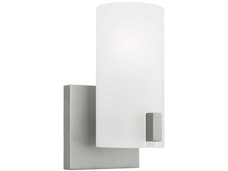 Visual Comfort Studio Rhode 1-Light Brushed Steel Wall Sconce