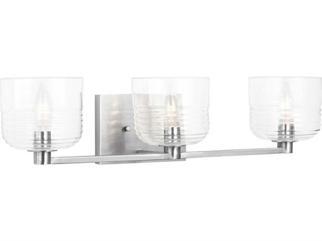 Visual Comfort Studio Lochdale 3-Light Brushed Nickel Vanity Light