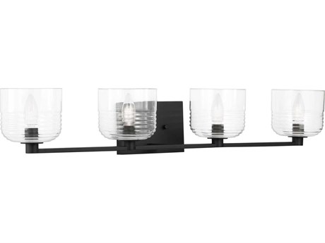 Visual Comfort Studio Lochdale 4-Light Midnight Black Vanity Light