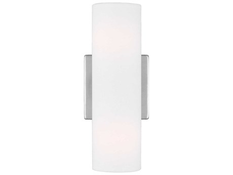 Visual Comfort Studio Capalino 2-Light Brushed Steel Wall Sconce