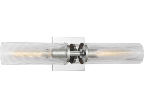 Visual Comfort Studio Sarita 2-Light Chrome Wall Sconce