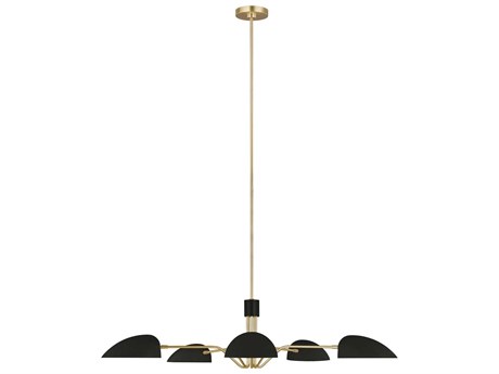 Visual Comfort Studio Jane 5-Light Midnight Black Candelabra Chandelier