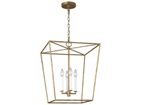 Visual Comfort Studio Viota 4-Light Casted Gild Gold Pendant
