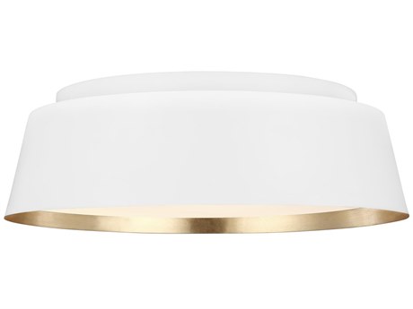 Visual Comfort Studio Asher 3-Light Matte White Flush Mount