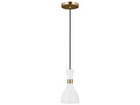 Visual Comfort Studio Joan 1-Light Matte White Mini Pendant