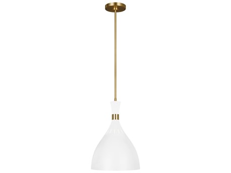 Visual Comfort Studio Joan 1-Light Matte White Mini Pendant