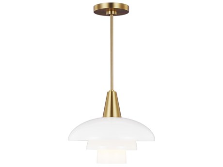 Visual Comfort Studio Rossie 1-Light Burnished Brass Pendant