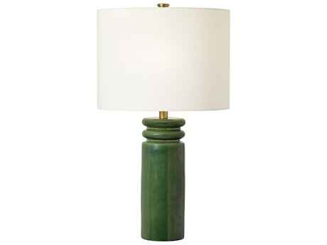 Visual Comfort Studio Feikudo Glossy Light Green White Linen Fabric Buffet Lamp