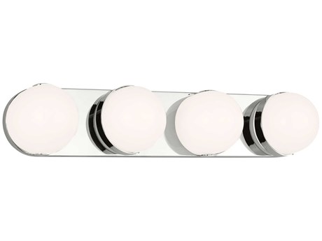 Visual Comfort Studio Syrie 4-Light Polished Nickel Vanity Light