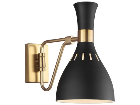 Visual Comfort Studio Joan 1-Light Midnight Black Swing Wall Sconce