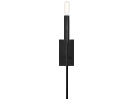 Visual Comfort Studio Brianna 1-Light Aged Iron Black Wall Sconce