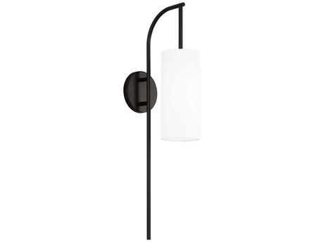 Visual Comfort Studio Lowell 1-Light Aged Iron Black Wall Sconce