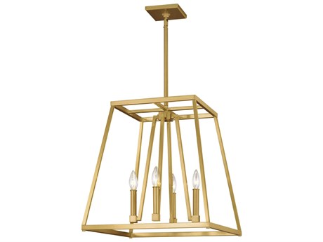 Visual Comfort Studio Conant 4-Light Gilded Satin Brass Pendant