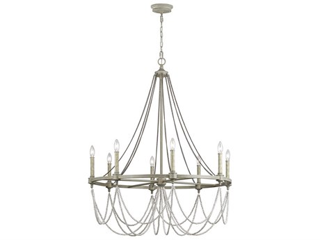 Visual Comfort Studio Beverly 8-Light Gray Candelabra Chandelier