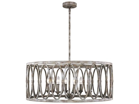 Visual Comfort Studio Patrice 8-Light Deep Abyss Gray Candelabra Chandelier