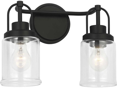 Visual Comfort Studio Anders 2-Light Midnight Black Vanity Light