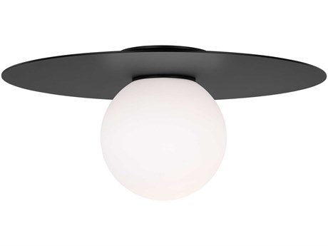 Visual Comfort Studio Nodes 1-Light Midnight Black Globe Round Flush Mount