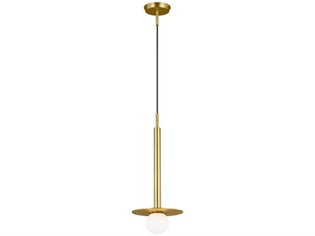 Visual Comfort Studio Nodes 1-Light Burnished Brass Globe Mini Pendant