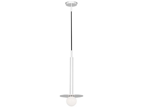 Visual Comfort Studio Nodes 1-Light Polished Nickel Globe Linear Mini Pendant