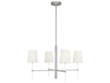 Visual Comfort Studio Monroe 4-Light Polished Nickel Chandelier
