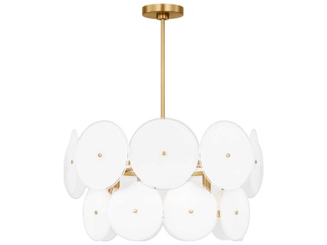Visual Comfort Studio Emery 6-Light Burnished Brass Pendant