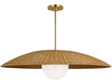 Visual Comfort Studio Mari 1-Light Burnished Brass Globe Pendant