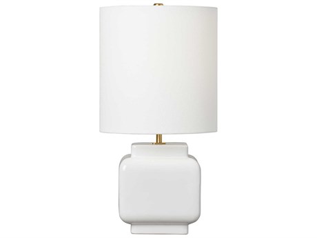 Visual Comfort Studio Anderson New White Linen Table Lamp
