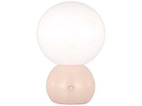 Visual Comfort Studio Suki Blush Milk Glass Pink Table Lamp