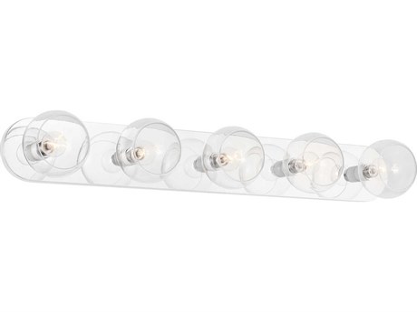 Visual Comfort Studio Monroe 5-Light Polished Nickel Vanity Light