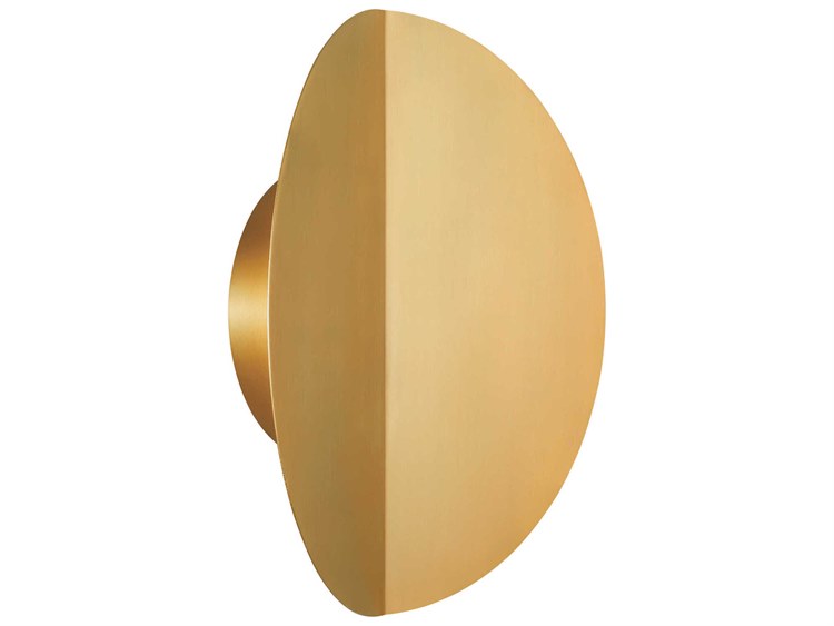 Photos - Chandelier / Lamp Visual Comfort Studio Dottie 1-Light Burnished Brass Wall Sconce KSW1011BBS