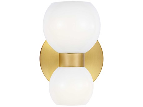 Visual Comfort Studio Londyn 2-Light Burnished Brass Wall Sconce
