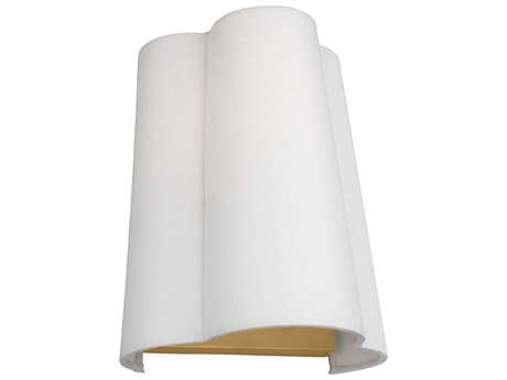 Visual Comfort Studio Bronte 1-Light Burnished Brass White Wall Sconce