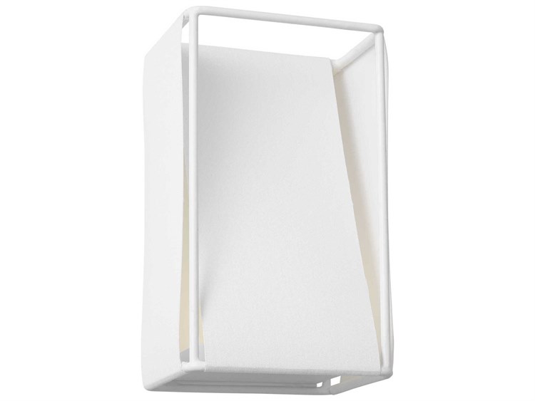 Photos - Chandelier / Lamp Visual Comfort Studio Velero 1-Light Soft Linen White Wall Sconce KWL1201SLN