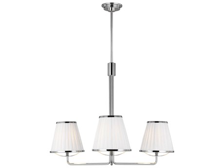Visual Comfort Studio Esther 3-Light Polished Nickel Chandelier