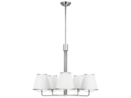 Visual Comfort Studio Esther 5-Light Polished Nickel Chandelier