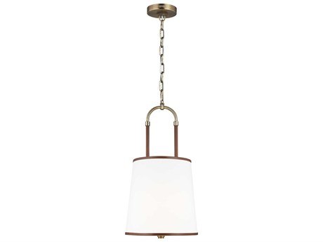 Visual Comfort Studio Katie 1-Light Time Worn Brass Mini Pendant
