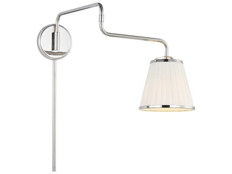 Visual Comfort Studio Esther 1-Light Polished Nickel Swing Wall Sconce