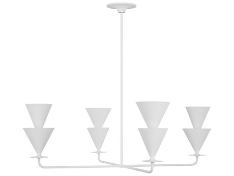 Visual Comfort Studio Cornet 4-Light Cast Plaster White Chandelier