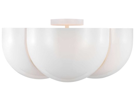 Visual Comfort Studio Cheverny 4-Light Matte White Flush Mount