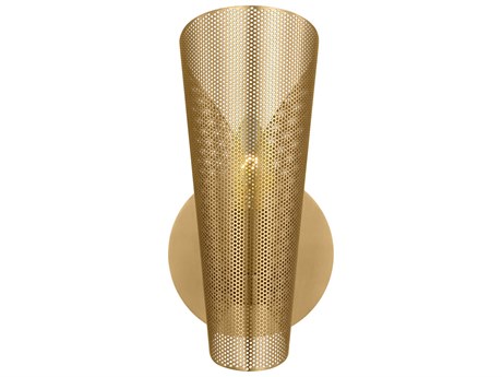 Visual Comfort Studio Plivot 1-Light Burnished Brass Wall Sconce