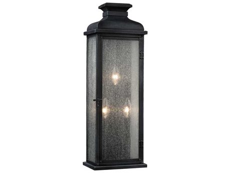 Visual Comfort Studio Pediment 3 - Light Outdoor Wall Light