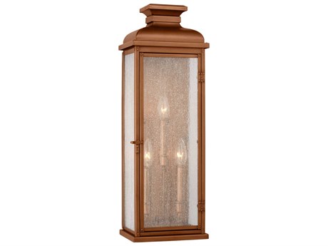 Visual Comfort Studio Pediment 3-Light Outdoor Wall Light