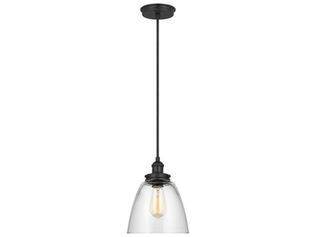 Visual Comfort Studio Baskin 1-Light Midnight Black Mini Pendant