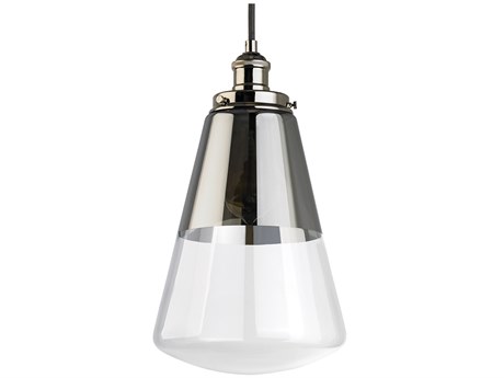 Visual Comfort Studio Waveform 1-Light Polished Nickel Mini Pendant